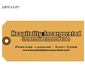 Custom Hang Tag - Hospitality Inc.