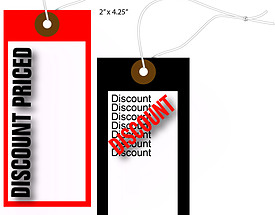 Custom Discount Hang Tag - Discount Priced