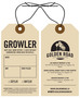 Custom Printed Growler Hang Tag - Golden Road Brewing