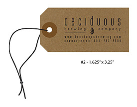 Custom Growler Tag - Deciduous Brewing Co.