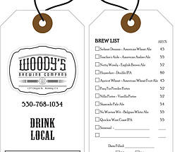 Custom Growler Tag - Woody's Brewing