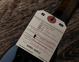 Custom Printed Growler - Barrel Sample Tag on Growler