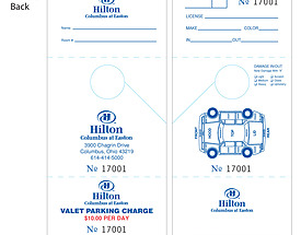 Custom Guest / Travel Hang Tag - Hilton Columbus 