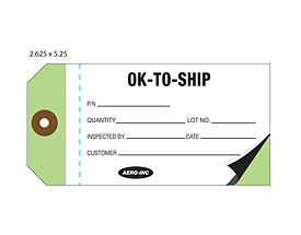 Custom Shipping Tag - Aero OK To Ship 