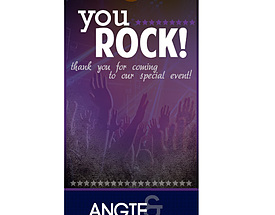 Punched Hole Wedding Hang Tag - You Rock