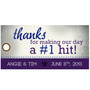 Punched Hole Wedding Hang Tag - Thank You