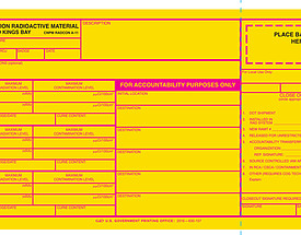 Custom Radioactive Material Tyvek Hang Tag