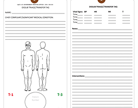 Patient Transfer – Triage Tag