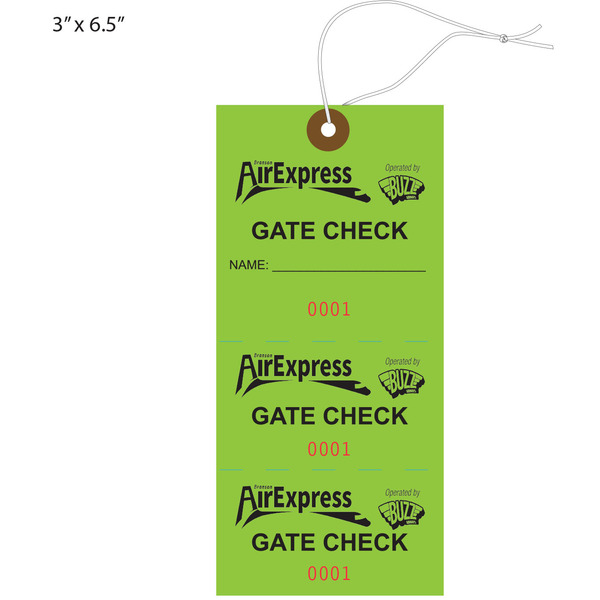 Custom Printed Airline Hang Tags St. Louis Tag