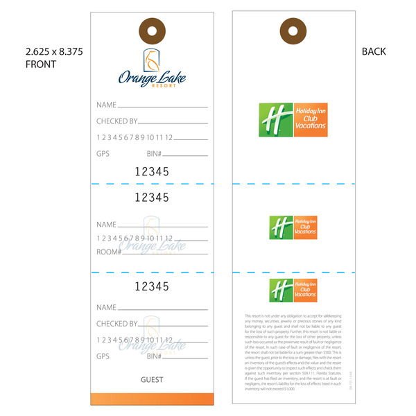 Luggage tag in hotel 2025