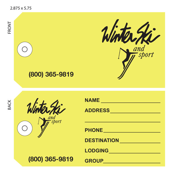 Custom Luggage Tags for Hotels St. Louis Tag