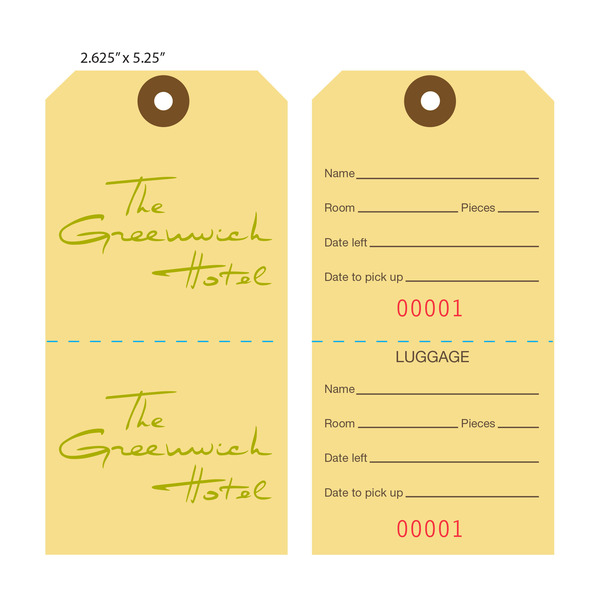 Custom Hotel Luggage Tags St. Louis Tag
