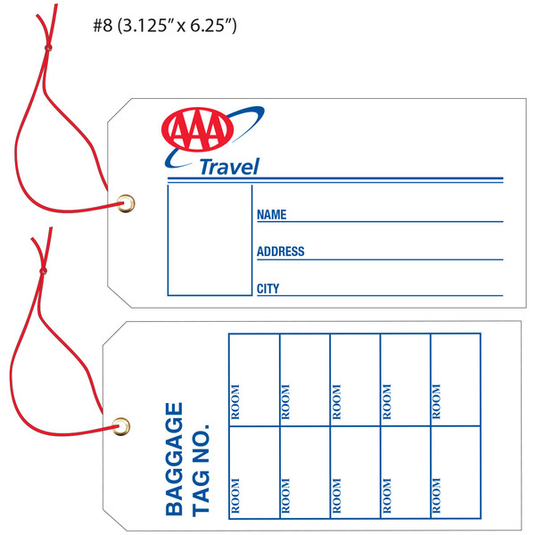 Custom Luggage Tags for Hotels St. Louis Tag