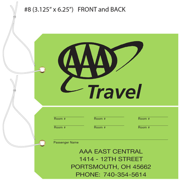 Aaa luggage tags 2025