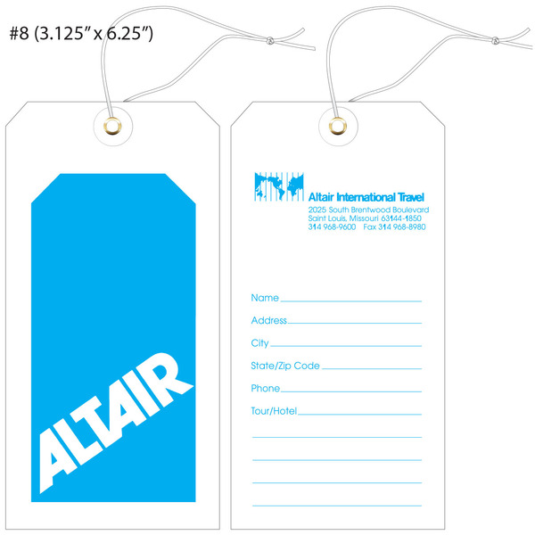 Paper 2025 luggage tags