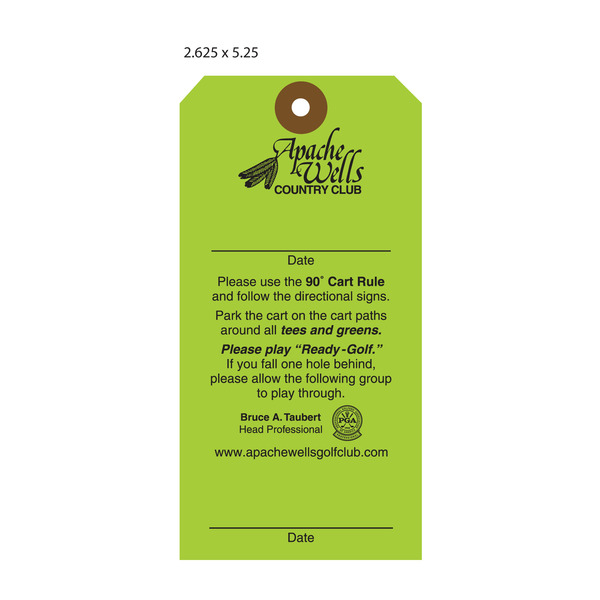 Custom Golf Bag Tags For Country Clubs St. Louis Tag