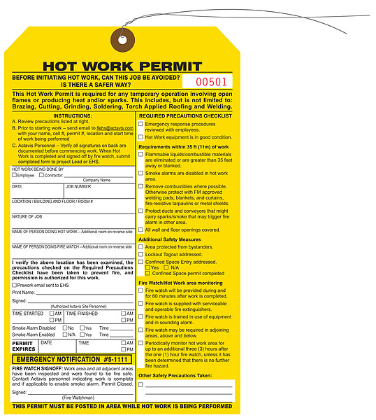 Fm Global Hot Work Permit System bearmoms