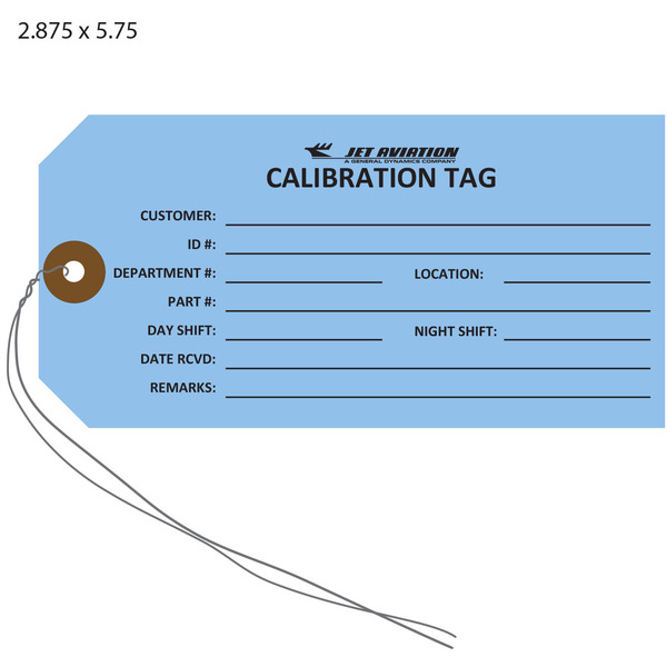 Custom Calibration Hang Tags St. Louis Tag