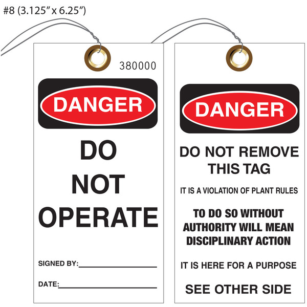 Custom Printed Danger Hang Tags St Louis Tag