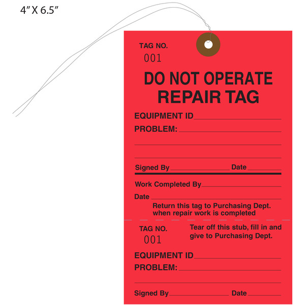 Custom Do Not Operate Tags St Louis Tag