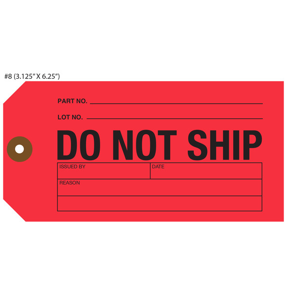 Custom Do Not Ship Hang Tags St. Louis Tag