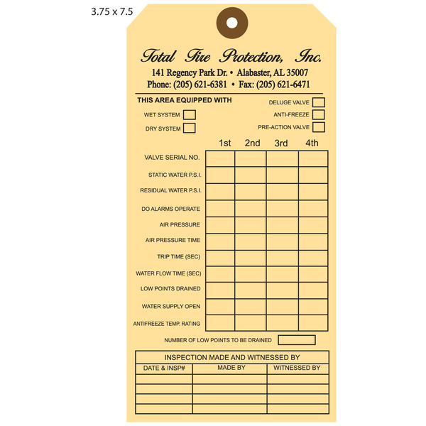 Printable Fire Extinguisher Inspection Tags - Happy Living