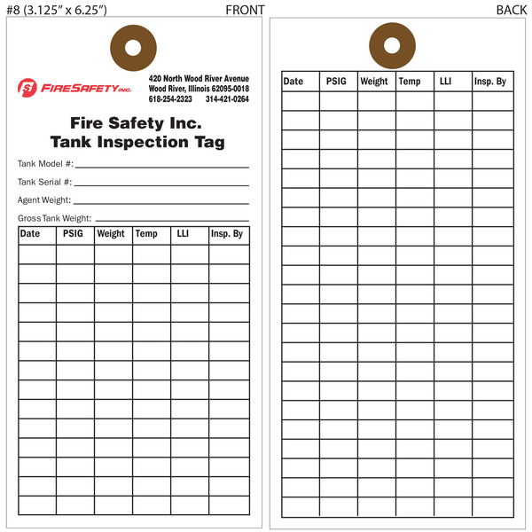 Printable Fire Extinguisher Inspection Tags - Happy Living