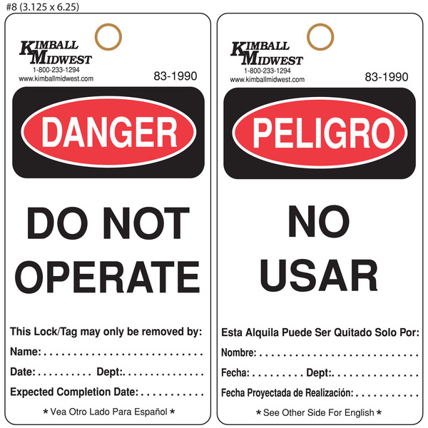 Custom Printed Foreign Language Hang Tags St. Louis Tag