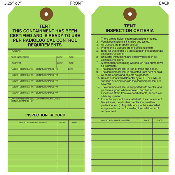Custom Printed Inspection Hang Tags St Louis Tag