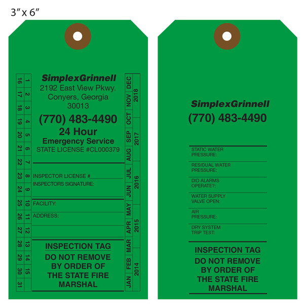 Custom Printed Inspection Hang Tags | St. Louis Tag