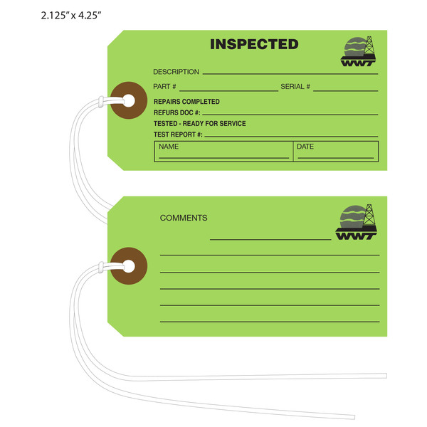 Custom Inspection Hang Tags St. Louis Tag