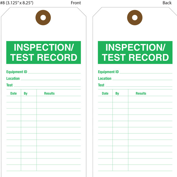Custom Printed Inspection Hang Tags | St. Louis Tag