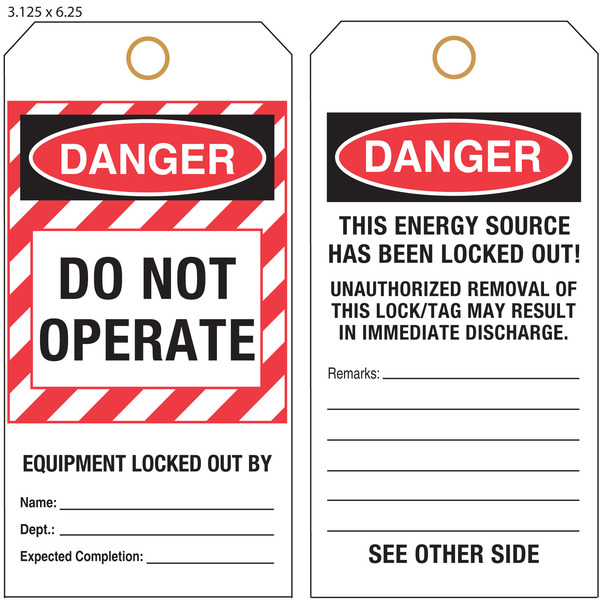 Custom Lock Out Tags (LOTO Tags) | St. Louis Tag