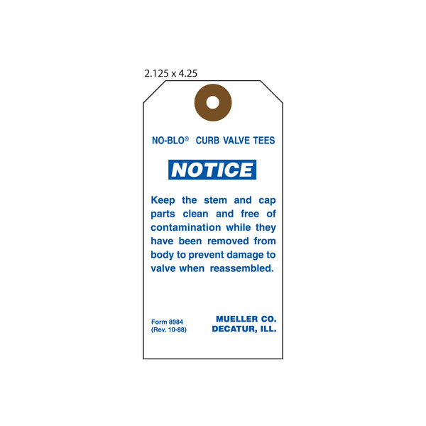Custom Printed Notice Hang Tags St. Louis Tag