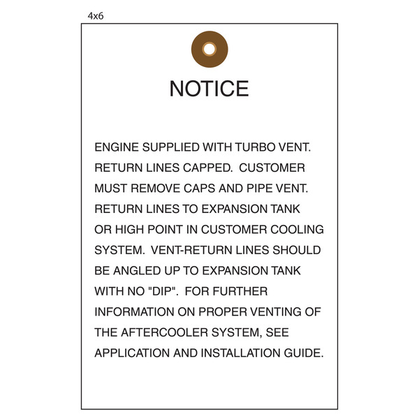 Custom Printed Notice Hang Tags St. Louis Tag