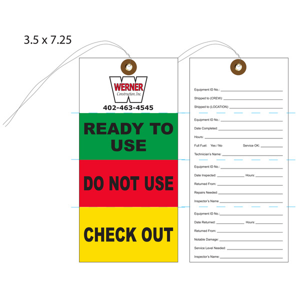 Custom Printed Ok To Use Hang Tags St. Louis Tag