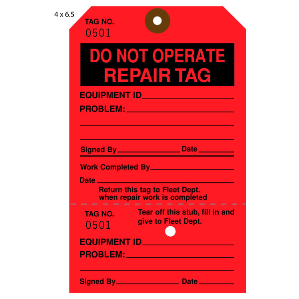 Custom Repair Tags | St. Louis Tag