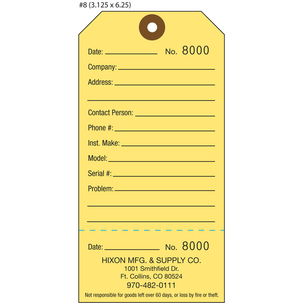 Custom Repair Tags | St. Louis Tag