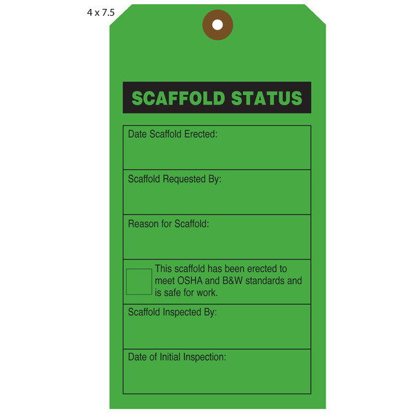 Scaffold Inspection Tags Printable prntbl concejomunicipaldechinu gov co