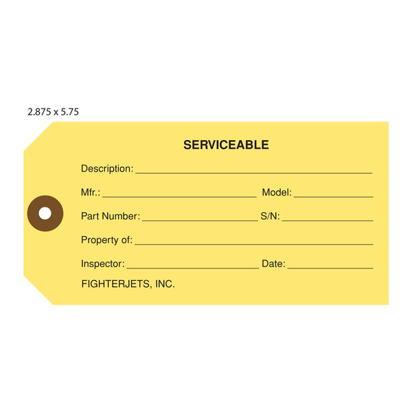 Custom Printed Serviceable Hang Tags St Louis Tag