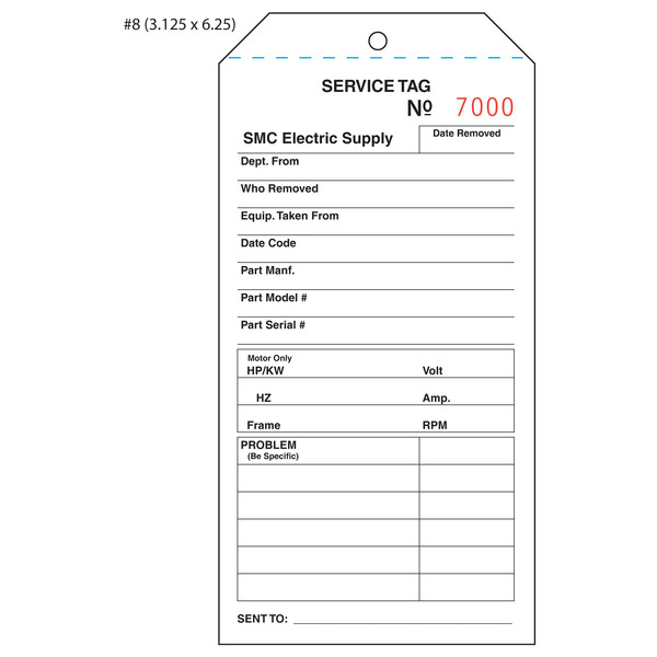 Custom Printed Serviceable Hang Tags St Louis Tag