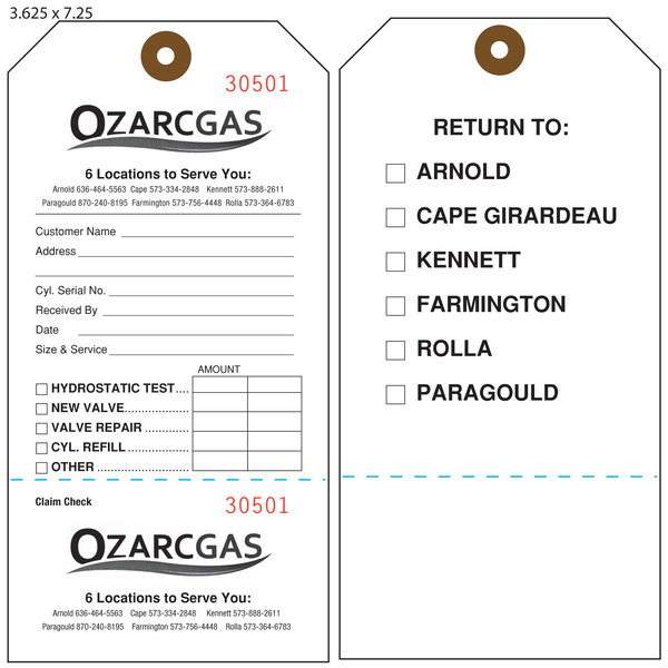 Custom Test Tags | St. Louis Tag