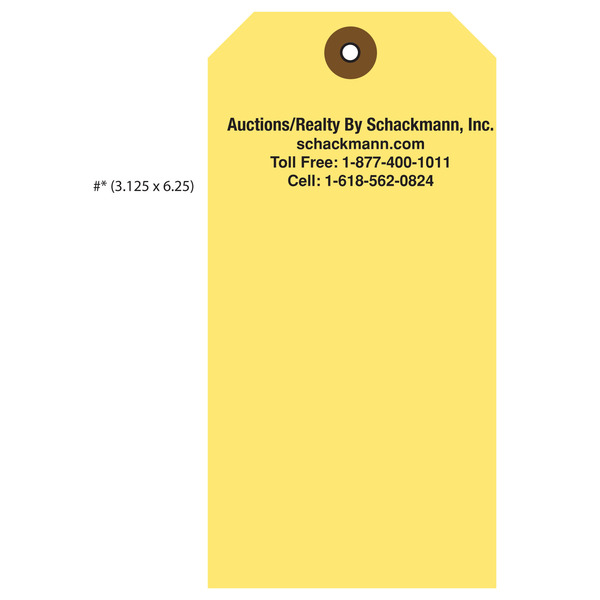 Custom Auction Hang Tags St. Louis Tag