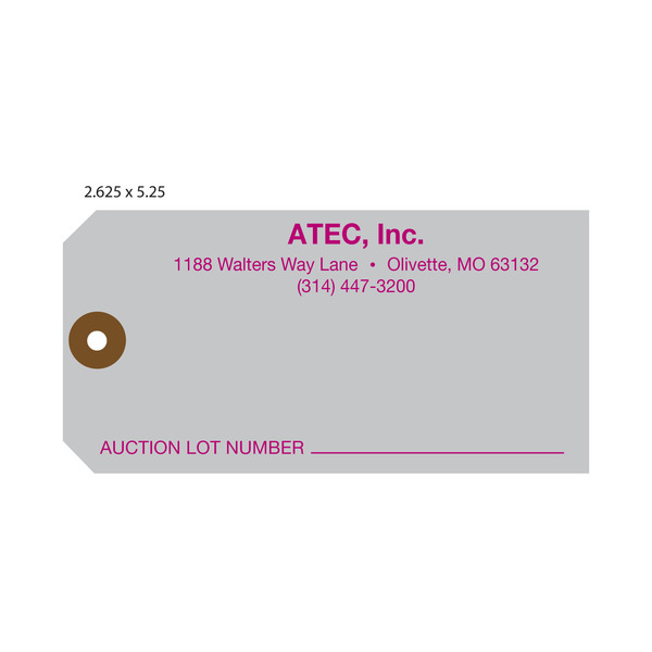 Custom Auction Hang Tags St. Louis Tag