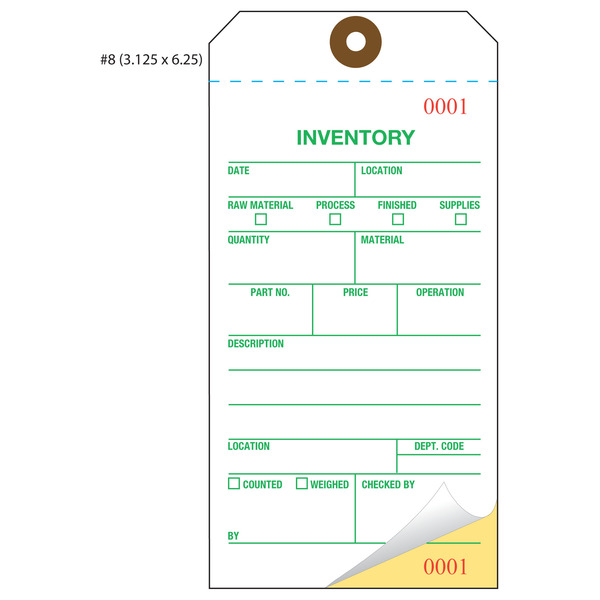 custom inventory hang tags numbered part asset st louis tag