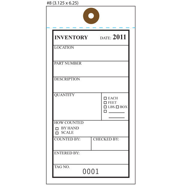 Custom Printed Inventory Tags St Louis Tag
