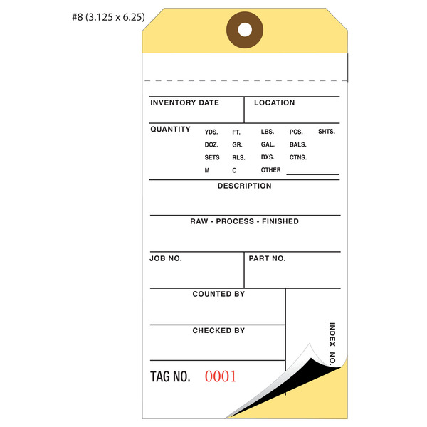 Custom Printed Inventory Tags St. Louis Tag