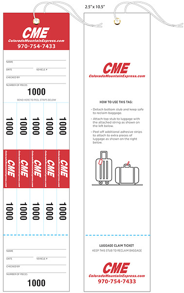 Custom Baggage & Luggage Tags for Hotels