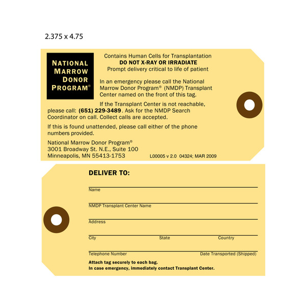 Hospital Tags Custom Hang Tags St. Louis Tag