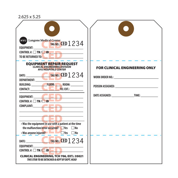 custom hospital tags st